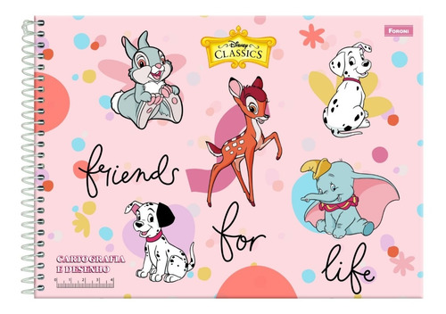 Imagem 1 de 3 de Caderno Cartografia E Desenho Mickey Mouse E Doorables