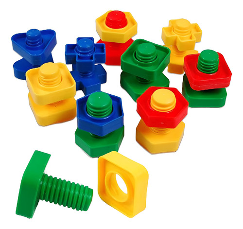 Juego De Tuercas Estimulación Temprana 4 Piezas