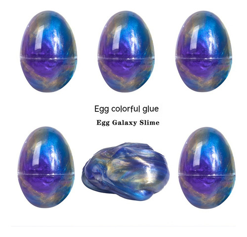 Slime Easter Egg Starry Sky Colorful Crystal Mud
