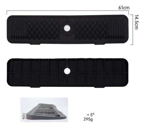 2 Uds Tapete De Silicona Para Grifo De Fregadero Plegable