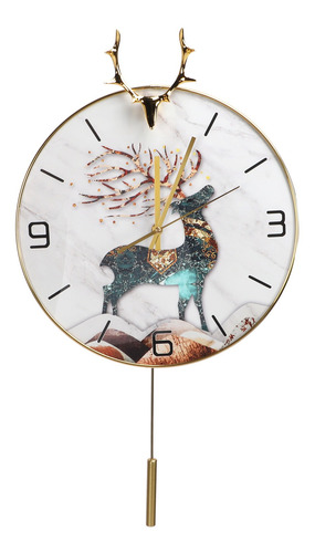 Reloj De Pared Elegante Y Hermoso Diseño De Ciervo Silencios