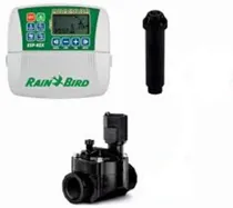 Comprar Kit Riego Automatico Aspersion Aspersor Tobera Programador De Riego 4 Zonas Solenoide Rain Bird Temporizador