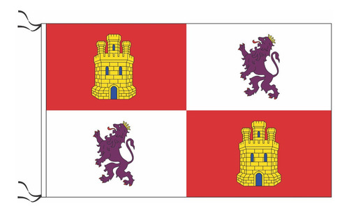 Bandera Medieval De Castilla Y León 90 X 60cm