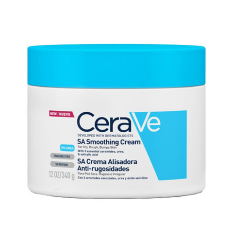 Imagen 1 de 6 de Crema para cuerpo CeraVe SA Crema Alisadora Anti-rugosidades en pote 340g