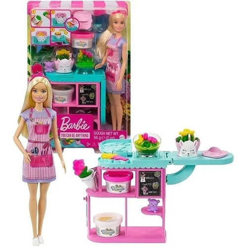 Barbie Loja De Flores C/ Massinha E Acessórios Mattel