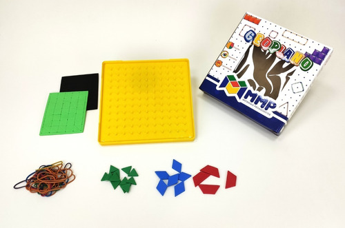 Imagem 1 de 10 de Geoplano Quadrado, Triangular - Pedagógico Matemático - Mmp