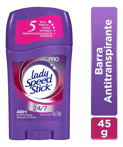 Lady Speed Stick Desodorante Femenino En Barra Pro 5 En 1