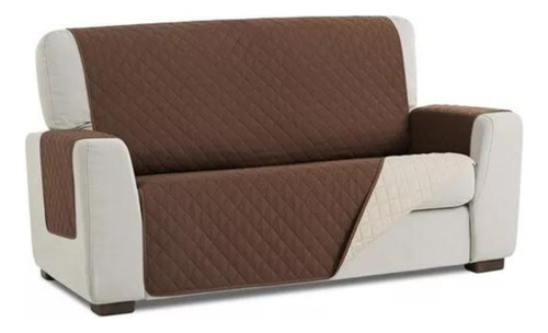 Protector Sofa, Forro, Mueble,  3 Puestos Color Caqui