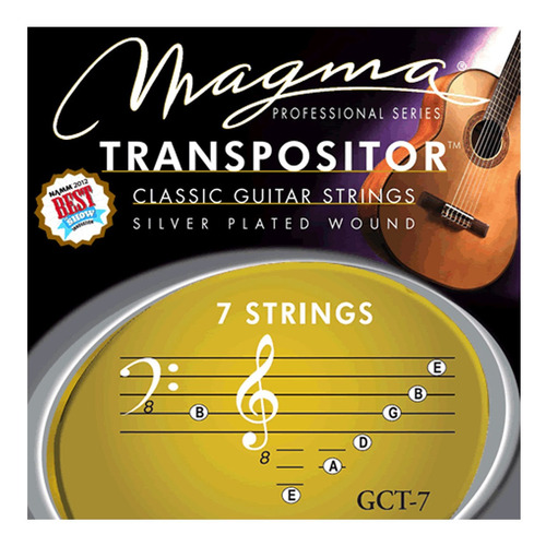 Encordado Guitarra Clásica 7 Cuerdas Magma Transpositor