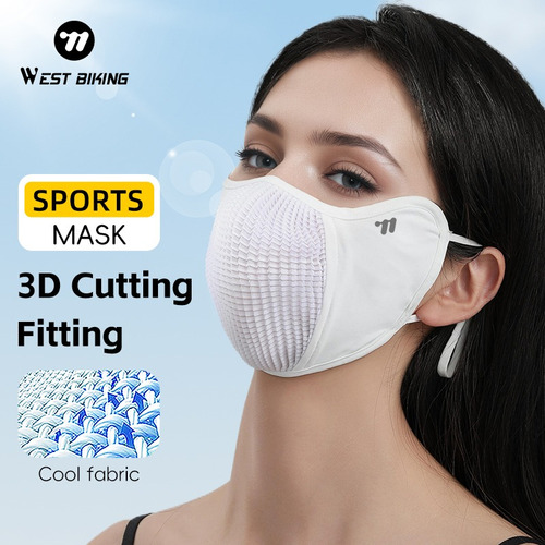 Máscara Facial Ice Silk, Transpirable, Deportiva 3d, A Prueb