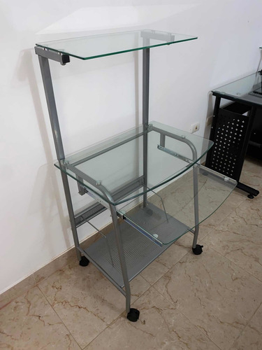 Imagen 6 de 6 de Mesa Computadora; Mesa De Vidrio; Mesa; Escritorio