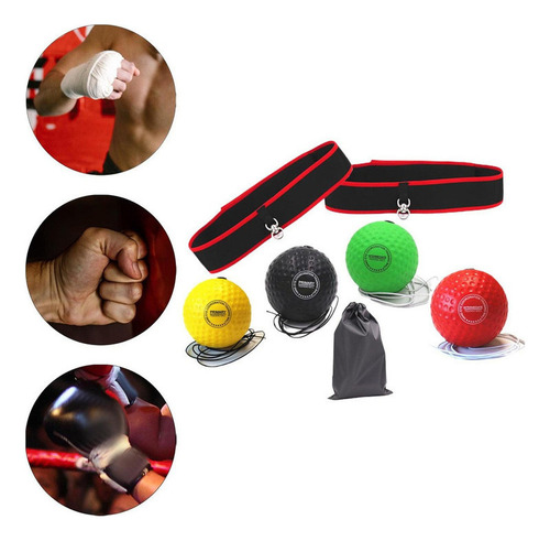 Ejercicio De De Boxeo Con Banda Para La 2 Diadema 4 Pelota D