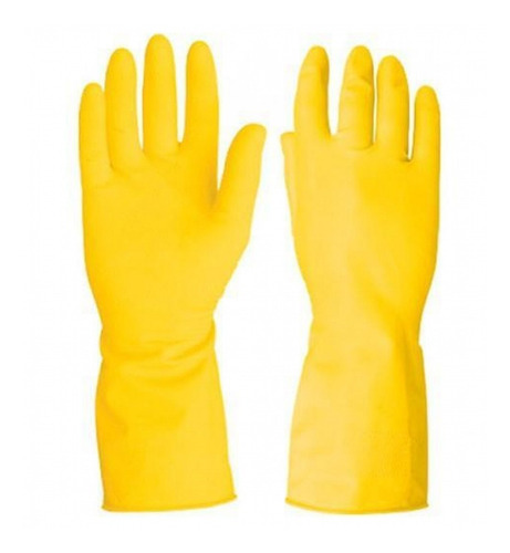 Guante Latex Amarillo Limpieza Plumita Sensibilidad