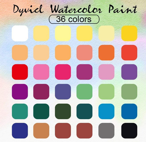 Estuche Con Acuarelas Y Pinceles 36 Colores