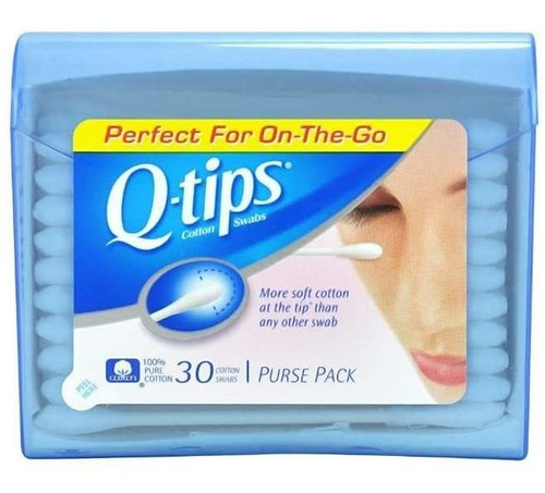 Q-tips Hisopos Monedero Pack, 30 Cada (pack De 5)