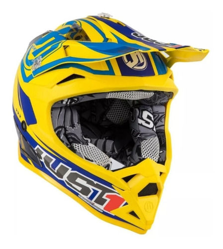 Casco Just 1 Pro Rave Amarillo Motocross Fox Atv Riderpro 