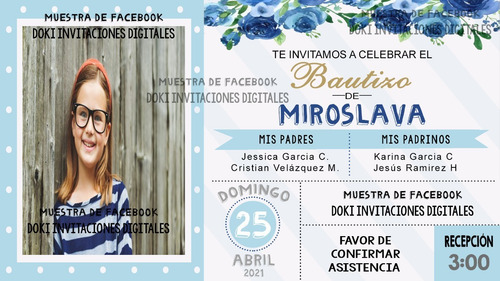 Invitación En Video De Bautizo (Usado)