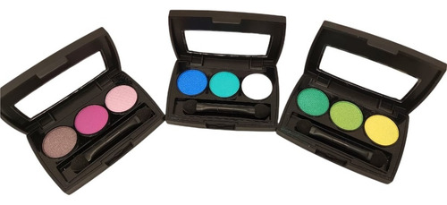 Sombra De Ojos City Color Tri-me City Color Color 3 Gamas Colores Brillos Y Mate