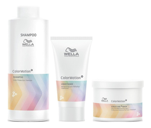 Shampoo Lt + Acondicionador + Mascarilla Wella Color Motion