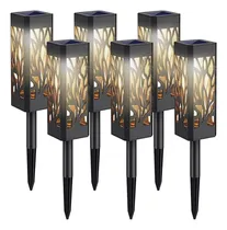 Comprar 6pzs Luz Solar Al Aire Libre Impermeable Jardín Luz