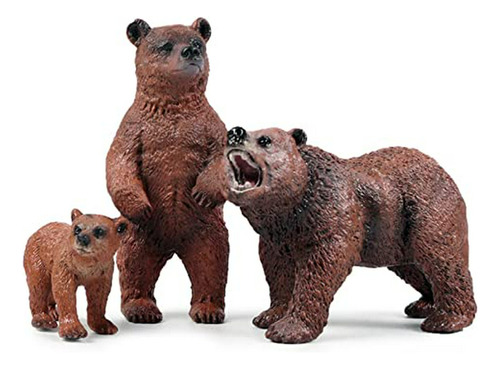 Figuritas De Oso Grizzly Familiar.