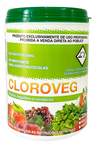 Cloroveg 1kg - Desinfetante Para Hortifrutícolas
