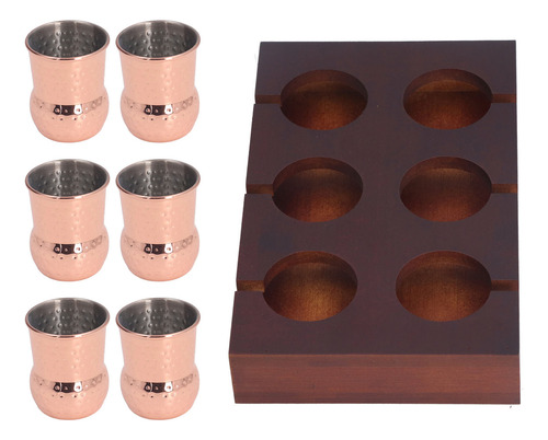 Juego De Tazas De Cóctel Moscow Mule Chapadas En Cobre