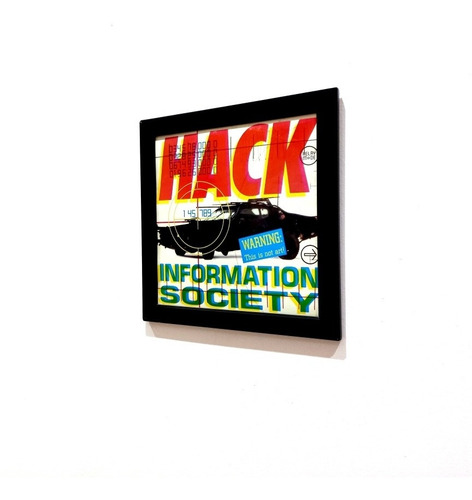 Quadro Information Society Hack Capa Do Disco Lp E Cd Luxo