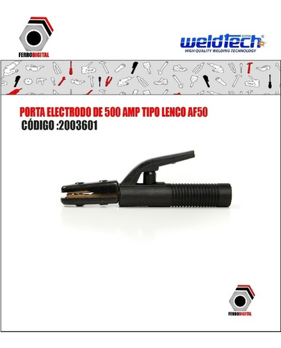 Imagen 2 de 4 de Pinza Porta Electrodo 500amp Tipo Lenco Pesado Para Soldar