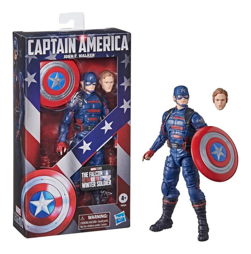 Figura Marvel Legends Capitán América,john F. Walker Hasbro 