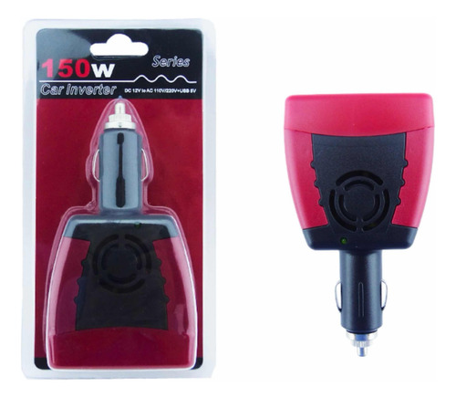 Inversor De Voltaje P/ Auto 12 Volt C/ Usb A 110/220 V 150 W