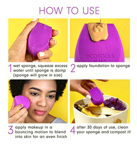 Bioblender By Ecotools Esponjas De Maquillaje Natural Para
