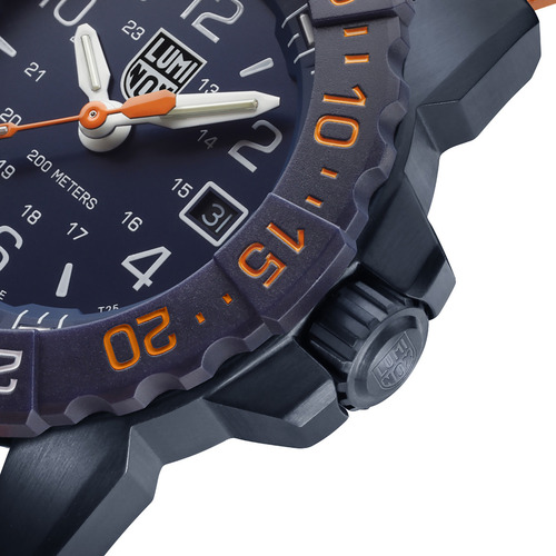 Set Reloj Y Correa Luminox Hombre Naranja Xs.3253.cbnsf.set