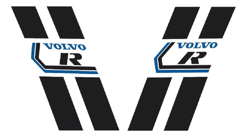 Adesivo Faixas Laterais Volvo R C30 C301