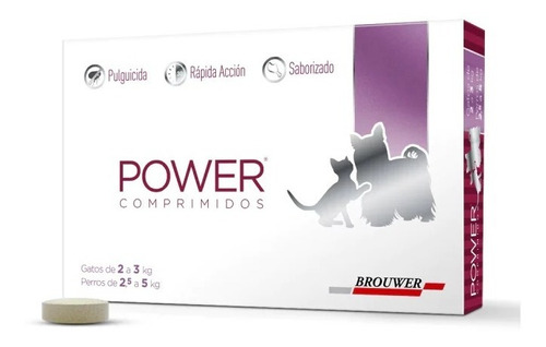 Power Pastilla Antipulgas Perro 2.5 A 5kg - Gatos 2 A 3kg