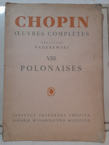 Chopin Polonesas Partituras Paderewsky