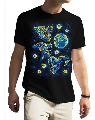 Playera Dragon Ball Goku Simio Ozaru Noche Estrellada Hombre