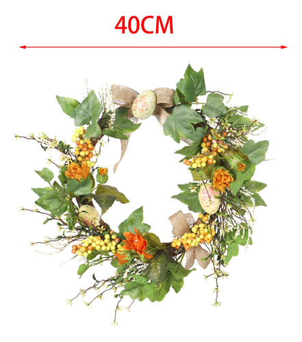 Decoración De La Decoración Del Lazo De De Pascua Colgante