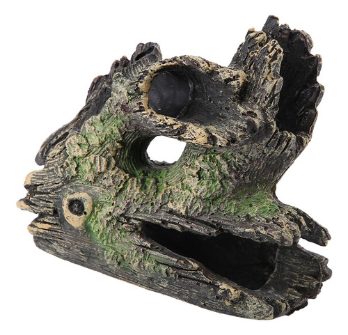 .k- Tronco De Árbol De Resina Artificial Decorado Con Madera