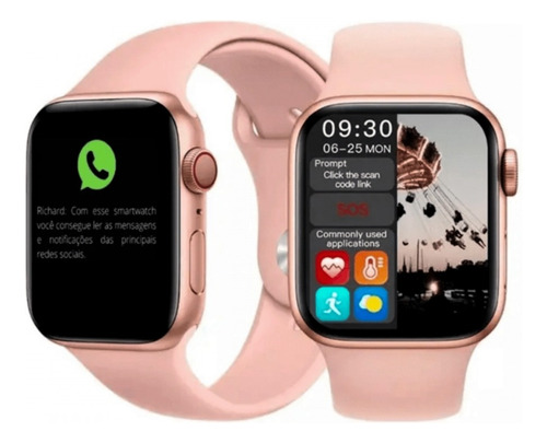 Relógio Inteligente Smartwatch Gl08 Android Ios Recarregável