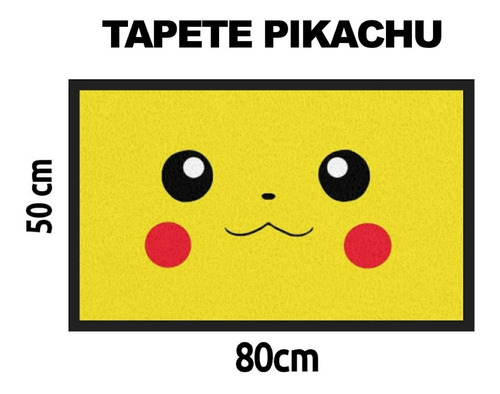 Tapete De Entrada Pikachu Tipo Spagueti De .50m X .80m