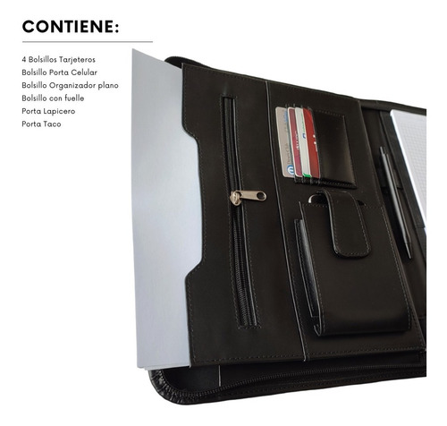 Cartapacio Folder Empresarial Biocuero - Personalizable