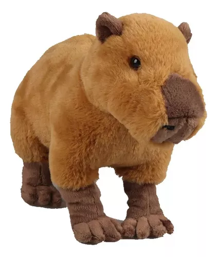 10 peças de pelúcias capivara - Capivara de pelúcia realista, simulação de  bonecos de capivara, pelúcia fofa e macia brinquedo animal Chestea