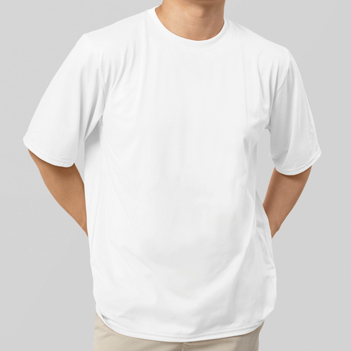 Camiseta Oversize Lisa Blanca Para Hombre