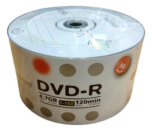 Dvd Smartbuy Pack X 50 4.7 Gb Datos - Unidad a $18