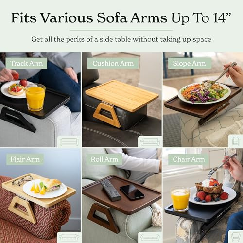 Brazo De Mesa Clip On Tray Mesa De Sofá Para Sofás Anchos. M
