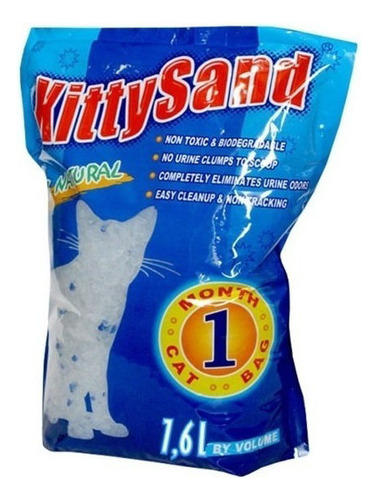 Kitty Sand Silica Gel Para Gatos 7,6 Litros