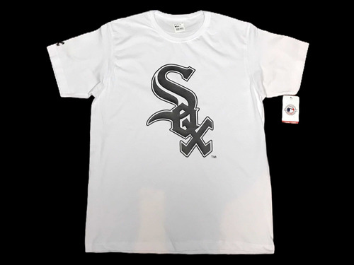 Camiseta White Sox Blanco Con Negro