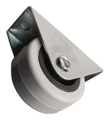 Imagen 3 de 6 de 4 Ruedas Fijas Camera 40mm Goma Gris Para Muebles