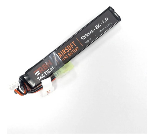 Batería Airsoft Rbn Li-po 7.4v 1200mah 25c Mini Tamiya